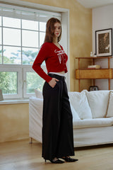 MOON NIGHT WIDE PANTS / BLACK