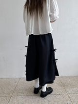 サイド リボン ラップ パンツ