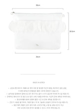 Frillish laptop pouch (white)