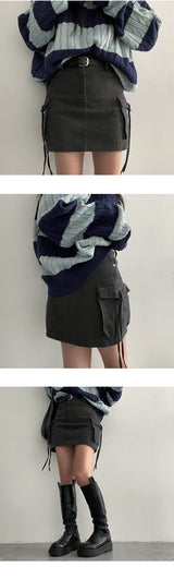 DN Pocket String Miniskirt (belt SET)