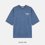 LMN リオUSAピグメント半袖Tシャツ (4 colors)
