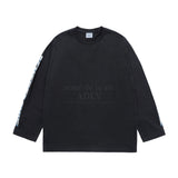 24FW スリーブレタリングロゴロングスリーブブラック