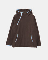 Fonan Two-Tone Diagonal Half-Zip Fleece Hoodie
