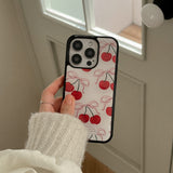 [Mademoment] ribbon cherry design iphone epoxy case