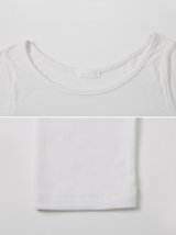 ベーシックUネックスリム長袖Tシャツ(5color)