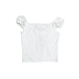 Lace puff top
