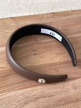 Vintage Mood Cameo Satin Volume HairBand [Black] 