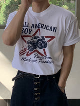 ドスオープリンティングショートスリーブTシャツ