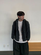  Level Tteokbokki Knit Hooded Cardigan