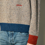 Color Block Crewneck Sweater