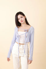 Layered Crop Cardigan