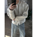 [S/S] ソフトラウンドネッククロップカーディガン(4color)