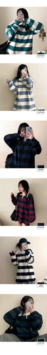 Pennon Boxy Danjara Collar Sweatshirt