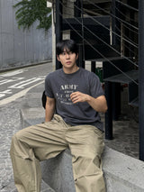 Army pigment dyeing short sleeve t-shirt