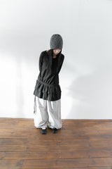 frill skirt shirring long top(3colors)