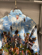 World' Print Harrington Jacket (Small Pattern)