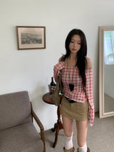  Even Two Pocket Span Mini Skirt (3 colors)
