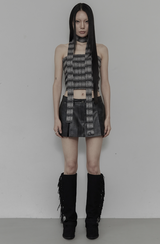 [mnem] Cheshire Tube Top Set (black)
