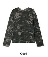 フレンカモワッフル長袖Tシャツ