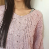 Wittle alpaca twisted V-neck knitwear