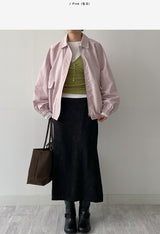 Return Pocket Overfit Bomber Jacket