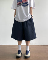 Add Stripe Bermuda Denim Pants