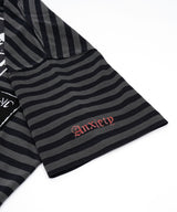 BBD Anxiety Multi Patch Stripe T-Shirt (Black&Charcoal)