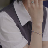 Love even your sadness, line bracelet