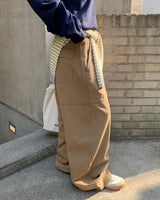 [ORIGINAL] Grape cut cotton pants