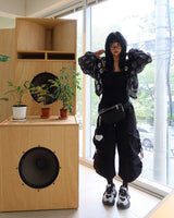 [UNISEX] バミューダカーゴワイドパンツ
