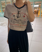 Linta denim buckle hobo bag