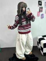 ボスサイズフリーススナップロングパンツ 🧸🩵🤍6カラー