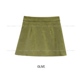 Roin Suede Mini Skirt