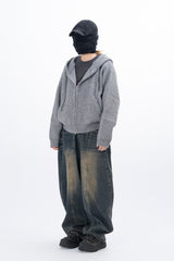 Idos Hooded Knit Zip-up