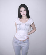 exy ribbon glitter tee (4colors)
