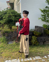 Marel One-tuck Wide Cotton Pants