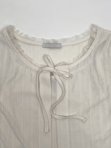 [Sleeveless SET] Sweetie Ribbon Lace Cardigan Set