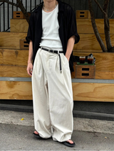 [S/S] リネンツータックバンディングパンツ(5color)