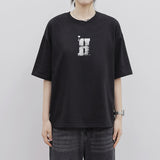 HOLY HEART H OVER FIT SHORT-SLEEVED T-SHIRT_BLACK