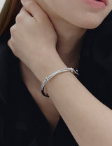 26SS★ H-Link AB(W) Duo Line Pave Bangle