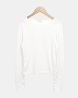 Kobon ラウンドネック ロングスリーブ Tシャツ