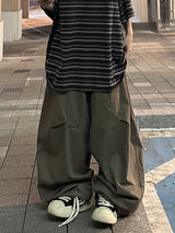 ダーツ コットン バルーン パンツ