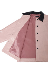 Eco Leather Half Jacket (pink)