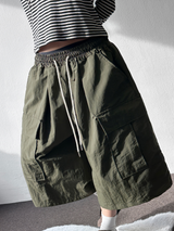 Windy Nylon Rustling Cargo Bermuda 5 Color