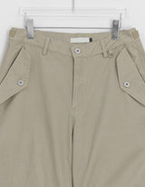 Billet Buckle Stitch Curved Balloon Pants