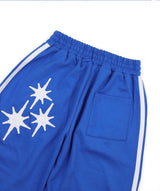 Star Piping Track Balloon Sweat Pants - Blue