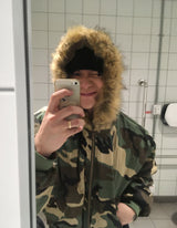 No.1507 camo&fur reversible bomber JK