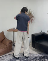 ケアツーポケットクロップチェックシャツ