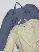 [Bustier SET] Clean Halterneck Layered Blouse