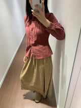 ハウアーチェックロールアップシャツ (4color)